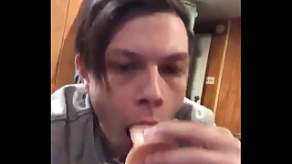 Deepthroating a Dildo